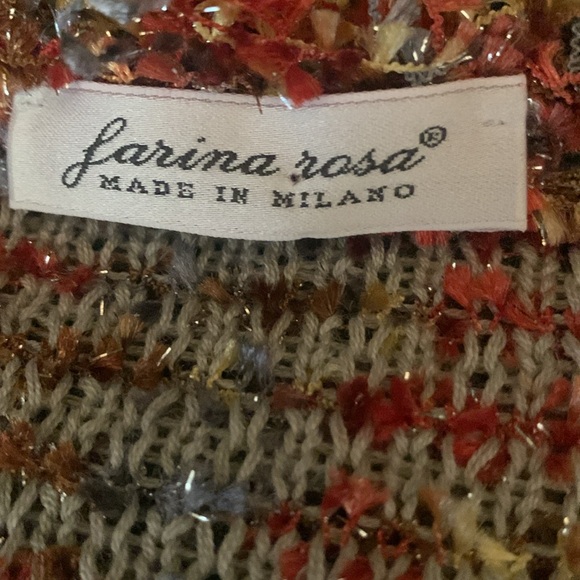 Vintage Larina Rosa Made in Milano Knitted Long Cardigan. Sz M - Picture 9 of 9